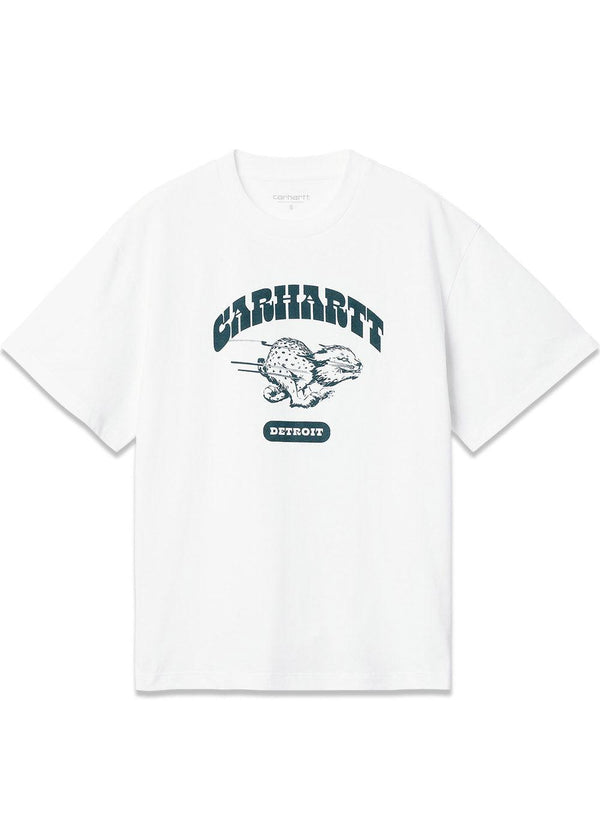 Carhartt WIP's W' S/S Wildcat T-Shirt - White. Køb t-shirts her.