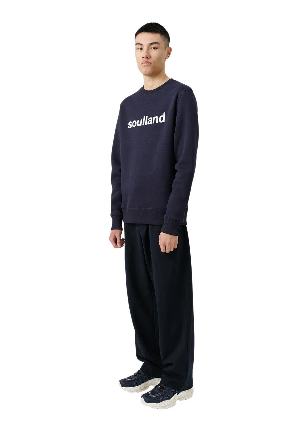 Willie sweatshirt - Navy-Sweatshirts-Soulland-Butler Loftet