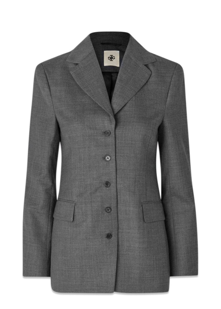 The Garments Windsor Blazer - Grey Melange. Køb blazers her.