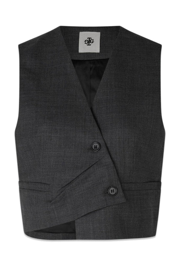 The Garments Windsor Vest - Grey Melange. Køb veste her.