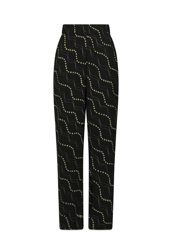 Neo Noirs Winnie Flower Stripe Pants - Black. Køb bukser her.