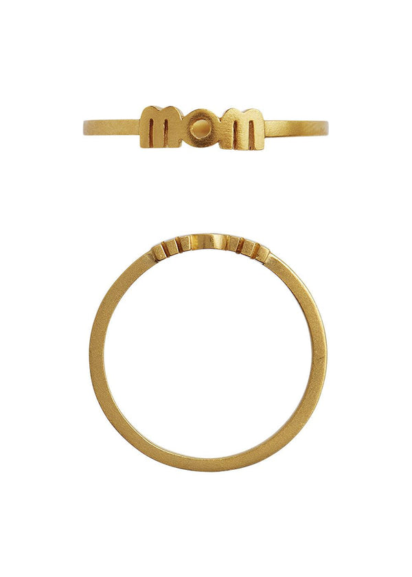 Stine A's Wow Mom Ring Gold-54 - Gold. Køb ringe her.
