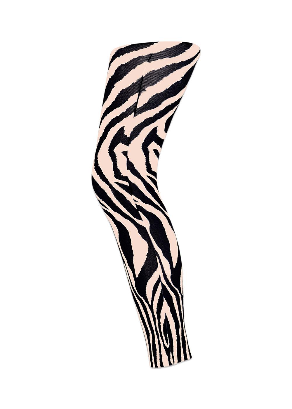MP Denmarks Zebra footless - 160 denier - Nude. Køb accessories her.
