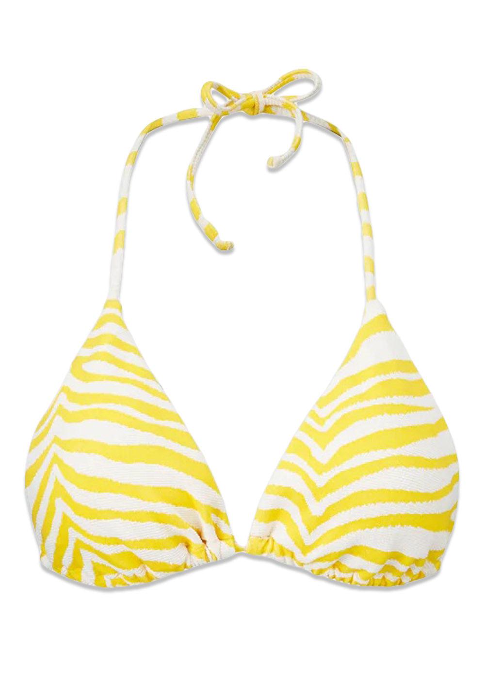 BeckSöndergaards Zecora Bel Bikini Top - Vibrant Yellow. Køb badetøj her.