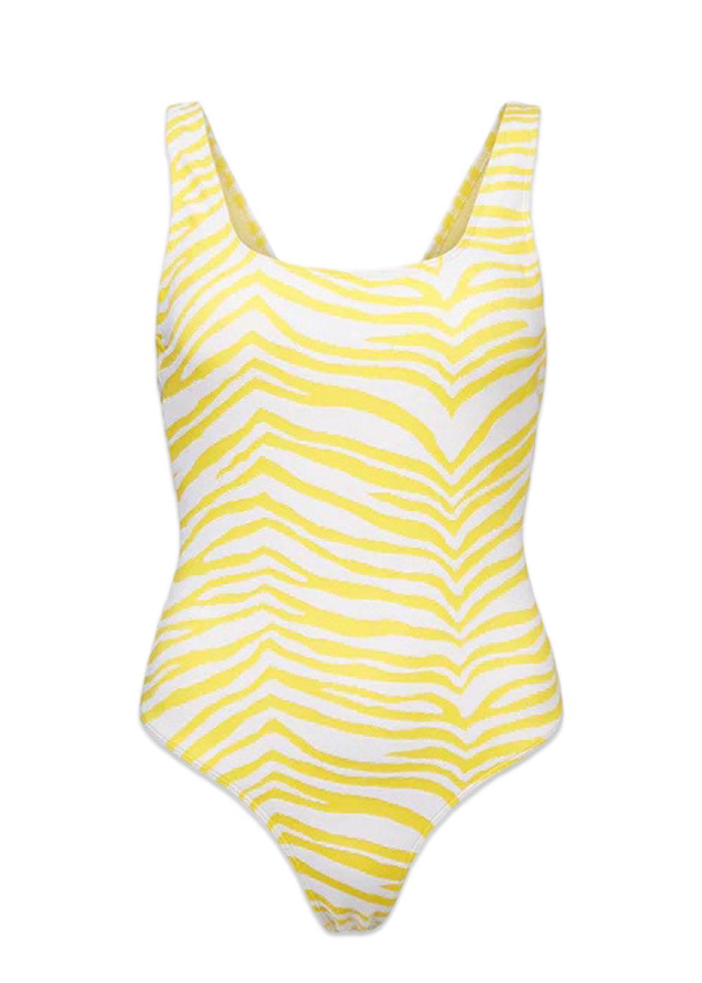 BeckSöndergaards Zecora Ella Swimsuit - Vibrant Yellow. Køb badetøj her.