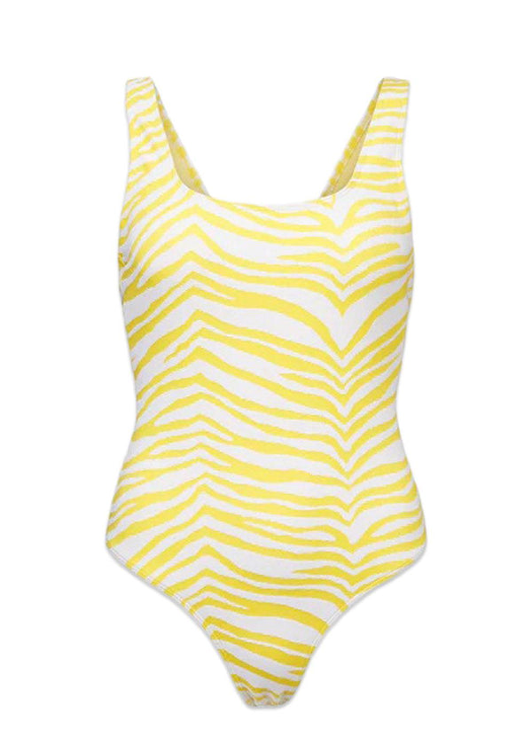 BeckSöndergaards Zecora Ella Swimsuit - Vibrant Yellow. Køb badetøj her.