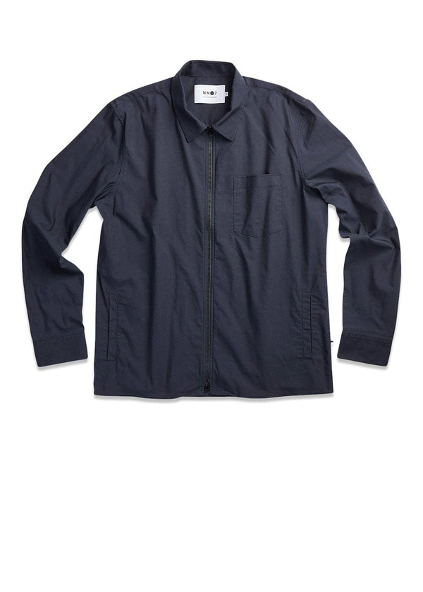 Nn. 07s Zip Shirt 1680 - Navy Blue. Køb blazers her.