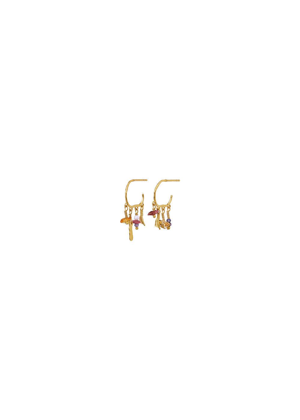 Maanestens Zoe Earring - Sterling Silver (925) Gold Plated. Køb øreringe her.