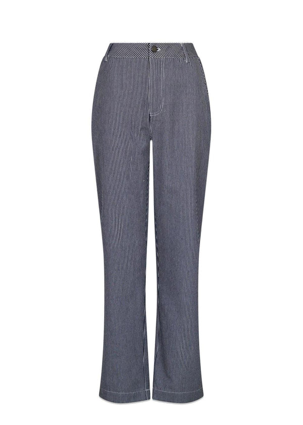 Neo Noirs Zuzan Stripe Pants - Navy. Køb bukser her.