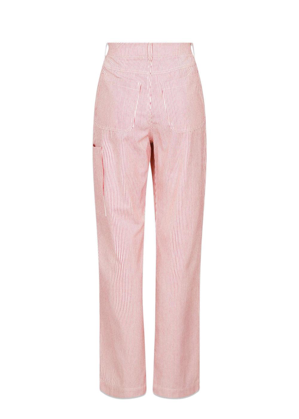 Zuzan Stripe Pants - Red-Pants-Neo Noir-Butler Loftet