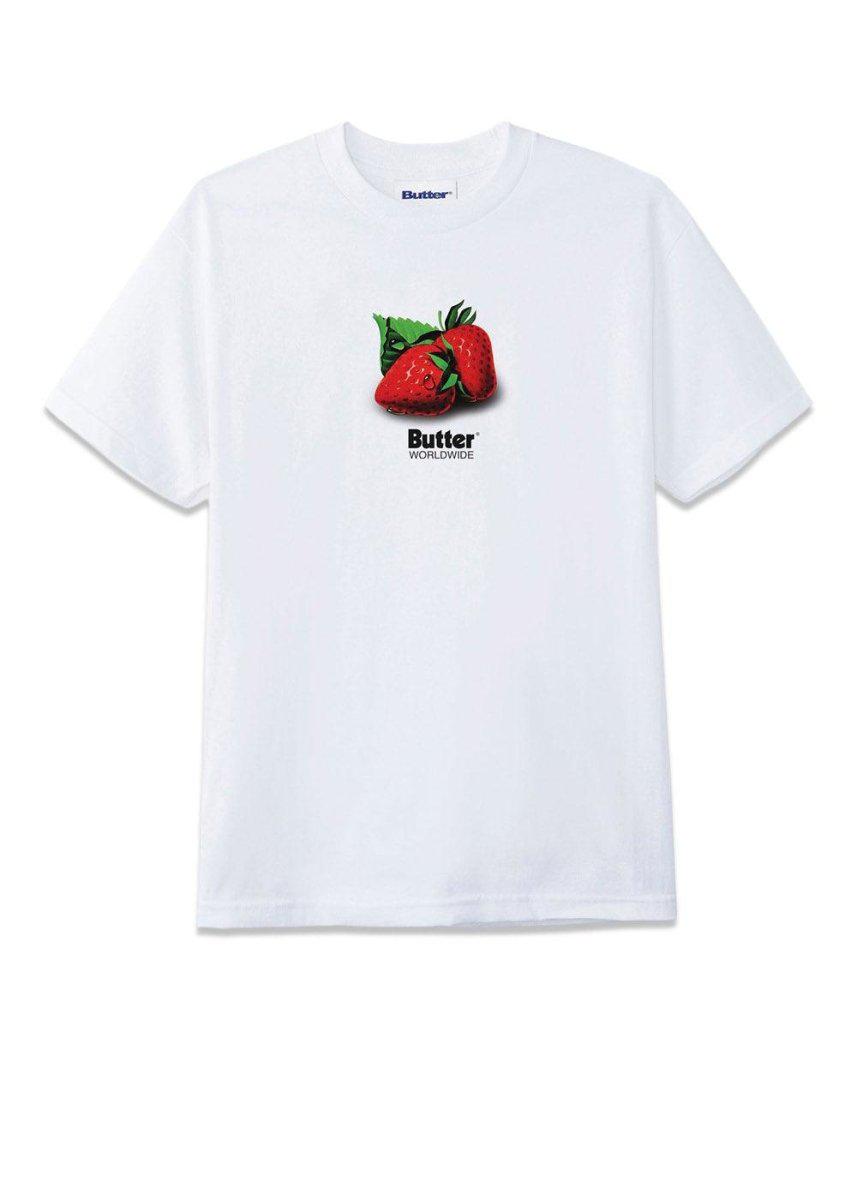 Butter Goods' berris tee - White. Køb t-shirts her.