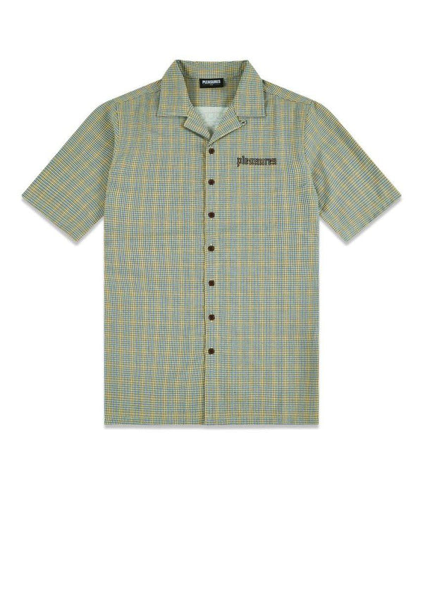 Pleasures' blessed button down - Green. Køb shirts her.