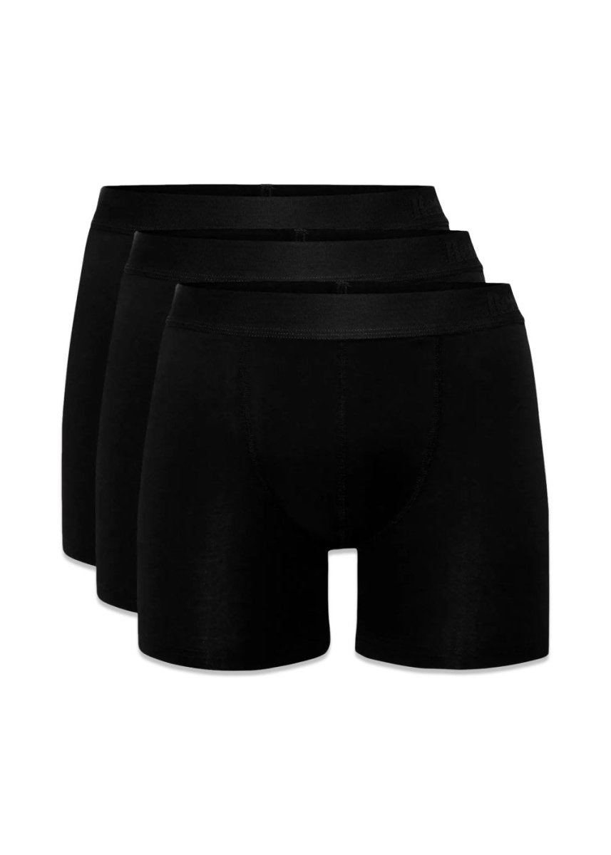 Resterôds' boxers bamboo long leg 3-pack - Black. Køb undertøj her.
