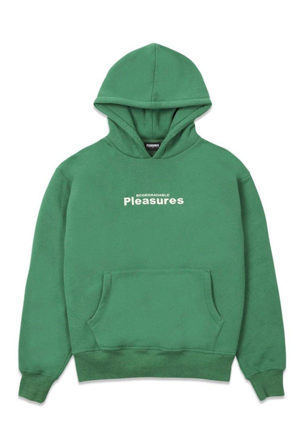 Pleasures' clean up hoodie - Green. Køb hoodies her.