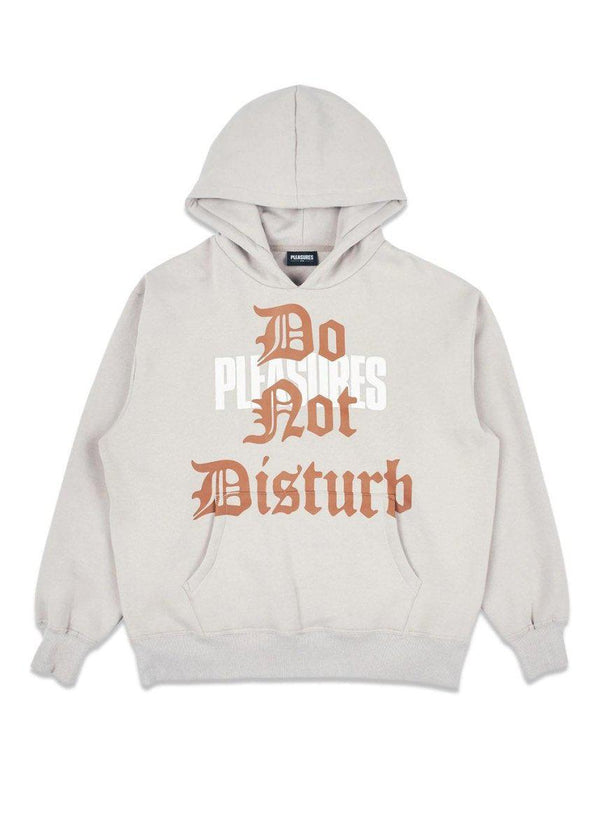 Pleasures' do not disturb hoodie - Silver. Køb hoodies her.