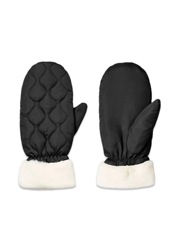 BeckSöndergaards makara puff mittens - Black. Køb handsker her.