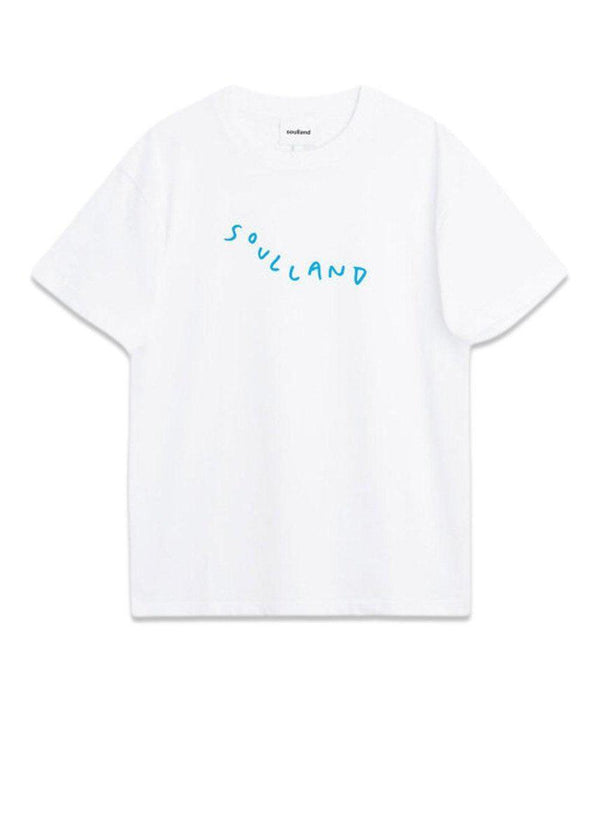 Soullands marker logo t-shirt - White. Køb t-shirts her.