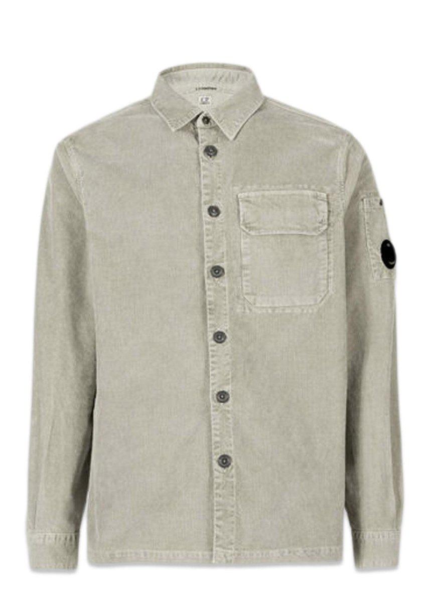 C.P. Companys overshirt - corduroy - Silver Mink. Køb shirts her.