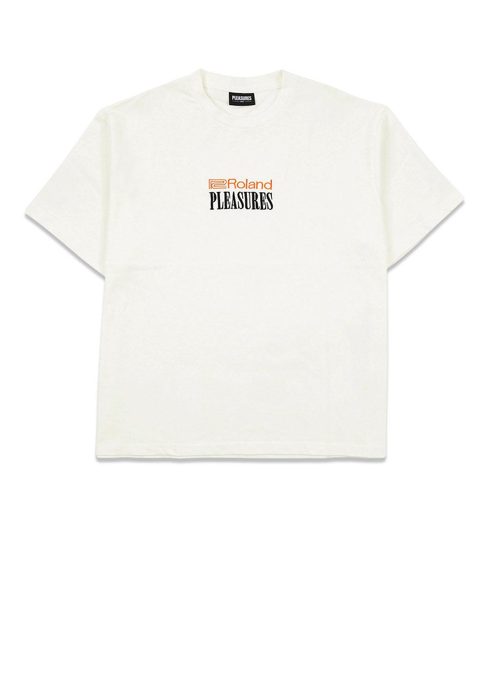 Pleasures' roland hevyweight t-shirt - Ivory. Køb t-shirts her.