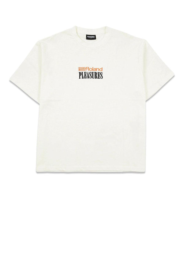 Pleasures' roland hevyweight t-shirt - Ivory. Køb t-shirts her.