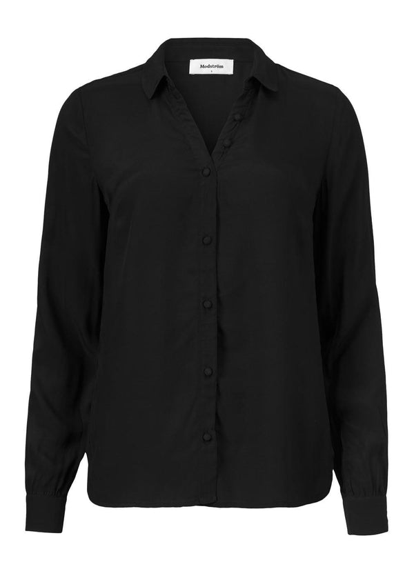 Modströms Ryder shirt - Black. Køb blouses her.