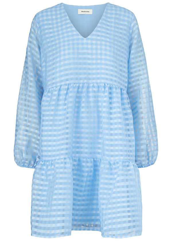 Modströms Tatty dress - Chambray Blue. Køb kjoler her.