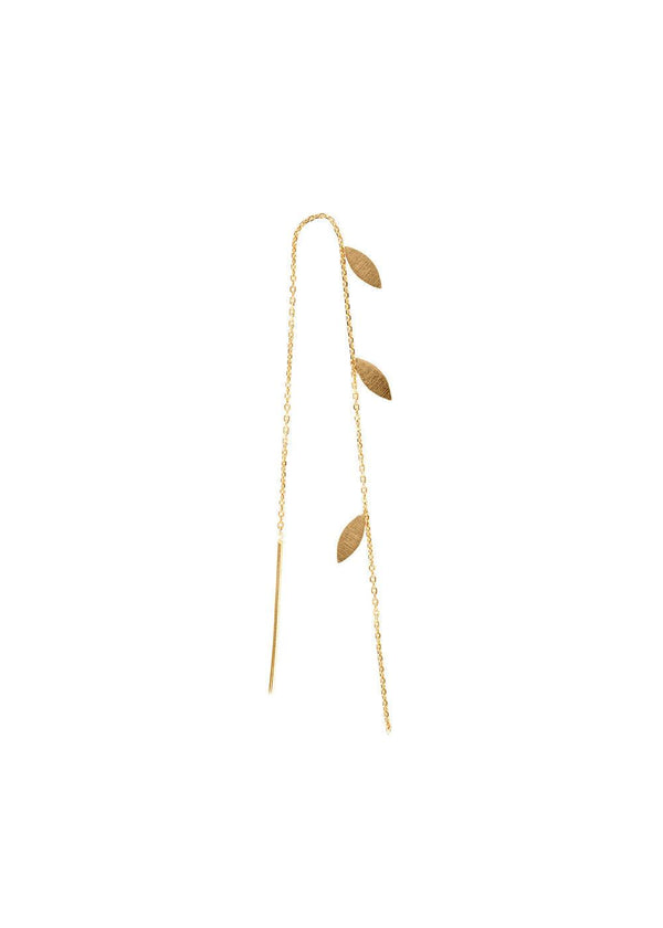 Stine A's Three Leaves Earring Piece - Gold. Køb øreringe her.