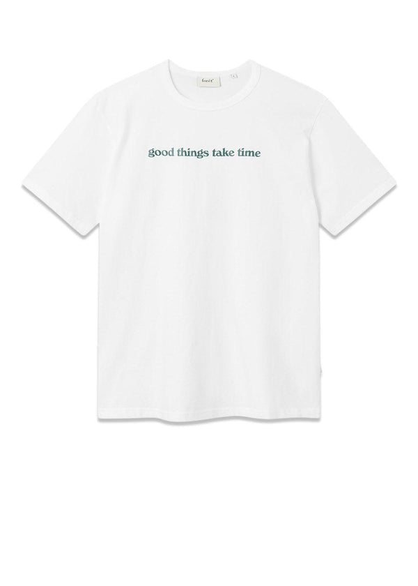 Foréts TIME T-SHIRT - White/Dark Green. Køb t-shirts her.