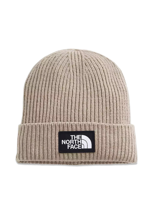 The North Faces TNF LOGO BOX CUFFED BEANIE - Flax. Køb accessories her.