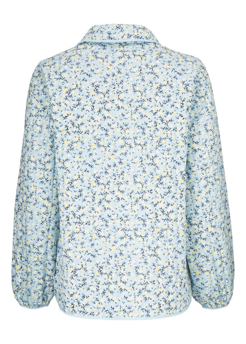 Tonni print jacket - Blue Tulip