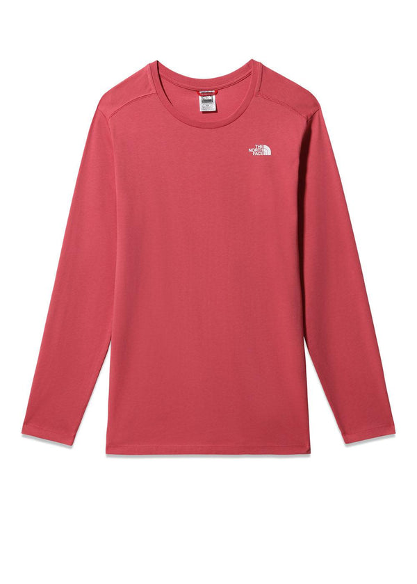The North Faces W L/S Simpledome Tee - Slate Rose. Køb t-shirts her.